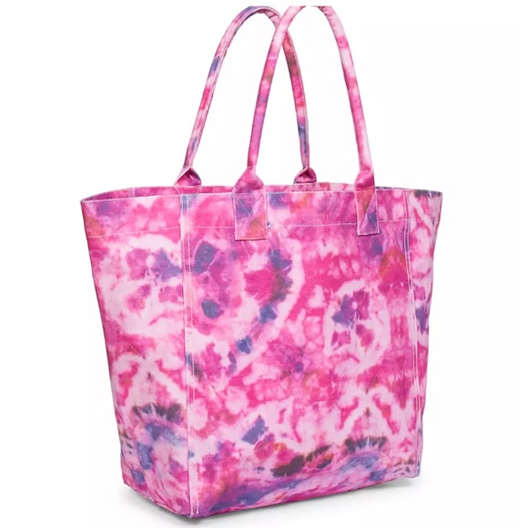 Last one remaining! Isabel Marant Yenky Tie-Dye Canvas Tote- Pink - Picture 3 of 9